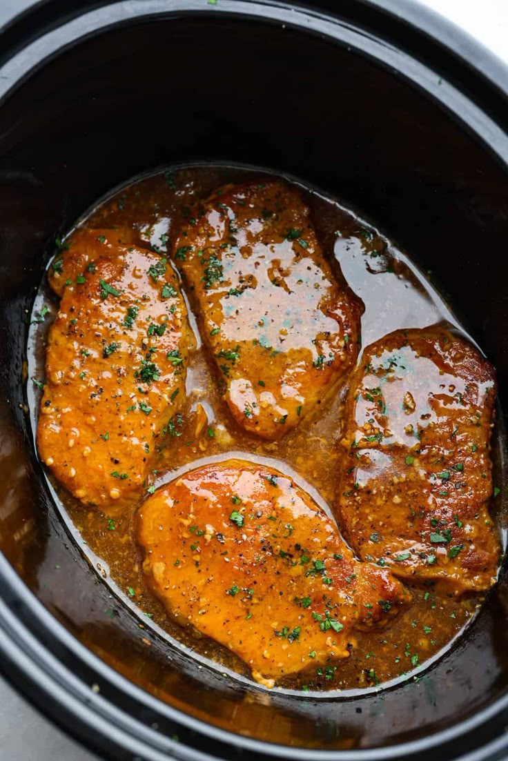 honey garlic pork chops slow cooker - Article 3